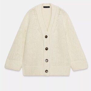 100% Wool Zara Knit Oversized Cardigan NWT